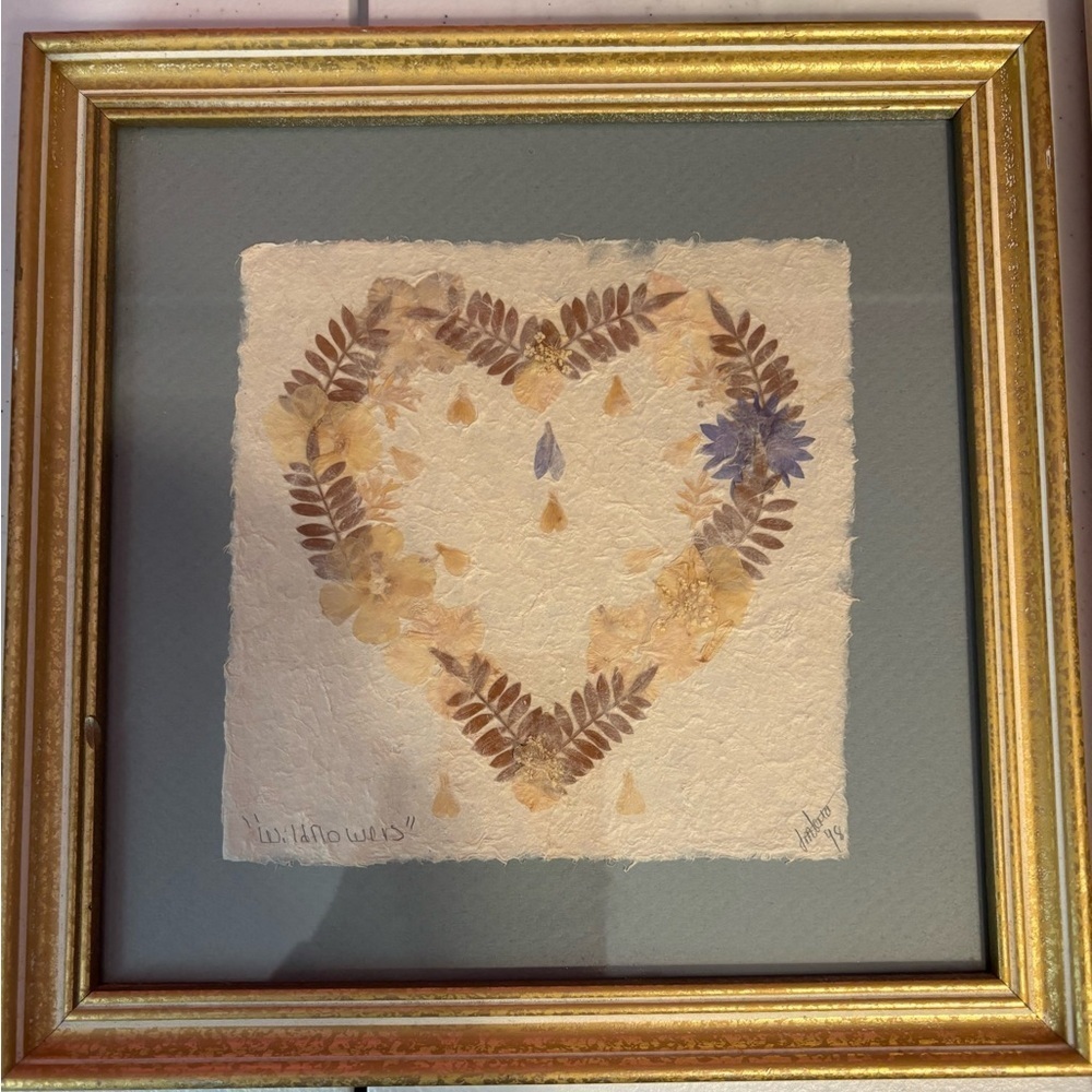 Framed Botanical Art Set with Cream and Gold Accents - Picture 2 of 11